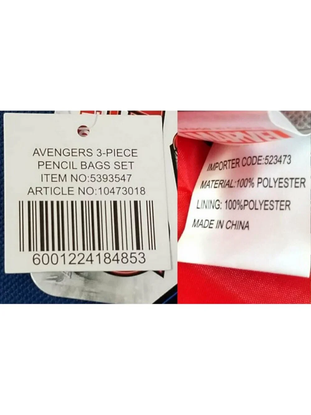 Marvel Avengers 3-Layer Zipper Travel Cosmetic Pencil Case Pouch Set NWT